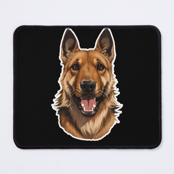 Item preview, Belgian shepherd dog head designed and sold by huggymauve.