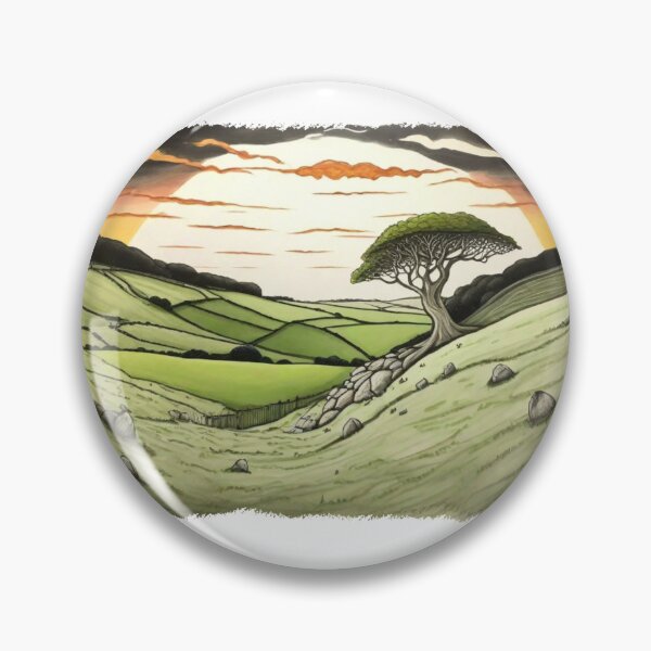 Item preview, Sycamore Gap With Colorful Sunset designed and sold by SwanAndStone.
