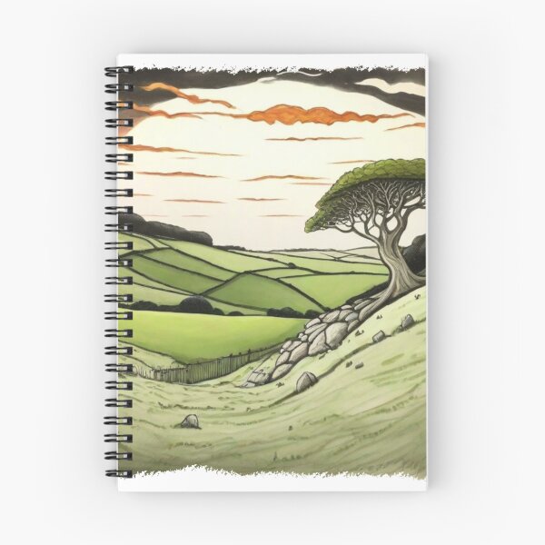 Item preview, Sycamore Gap With Colorful Sunset designed and sold by SwanAndStone.