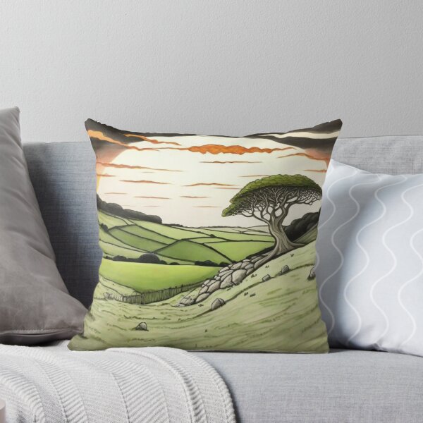 Item preview, Sycamore Gap With Colorful Sunset designed and sold by SwanAndStone.