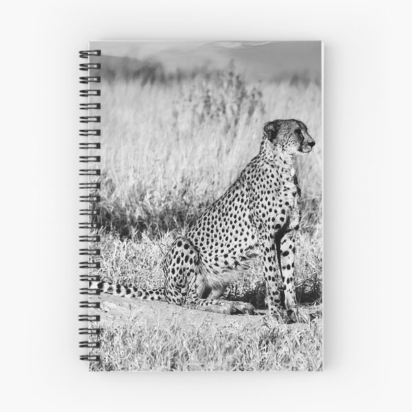 Item preview, Cheetah On Watch In Black and White designed and sold by Kay Brewer.