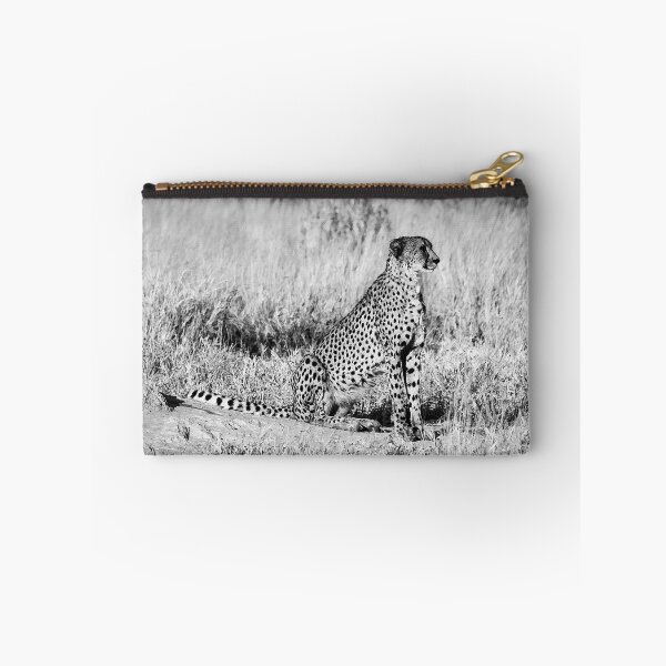 Item preview, Cheetah On Watch In Black and White designed and sold by Kay Brewer.