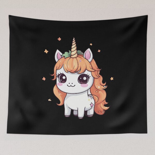 Item preview, Cute Unicorn Pumpkin Girls Kids Funny Halloween Thanksgiving designed and sold by Ridaelb.