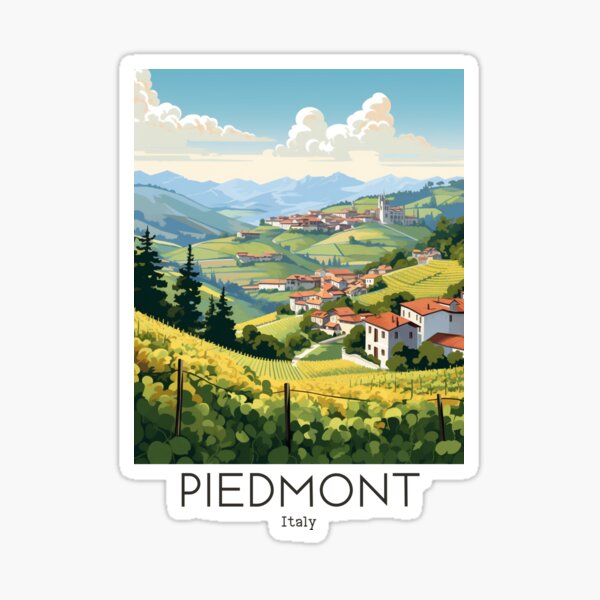 Item preview, A Vintage Travel Illustration of Piedmont - Italy  designed and sold by GoodOldVintage.