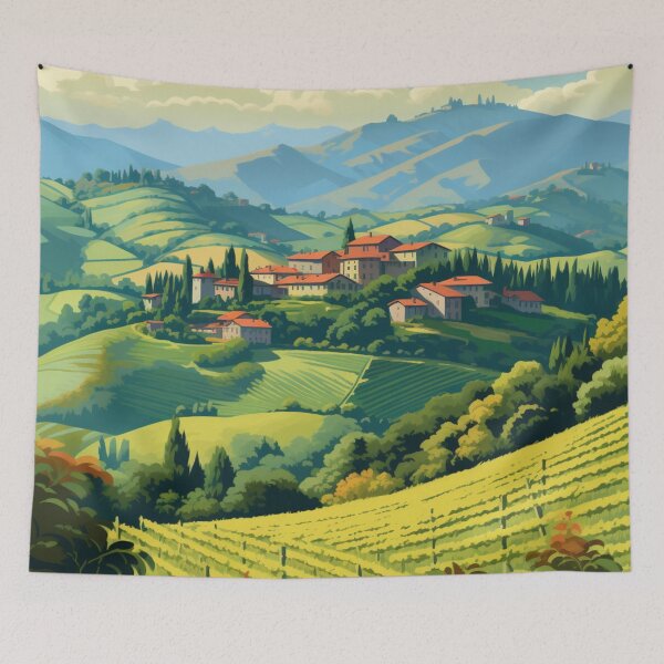 Item preview, A Vintage Travel Illustration of Langhe-Roero - Italy designed and sold by GoodOldVintage.