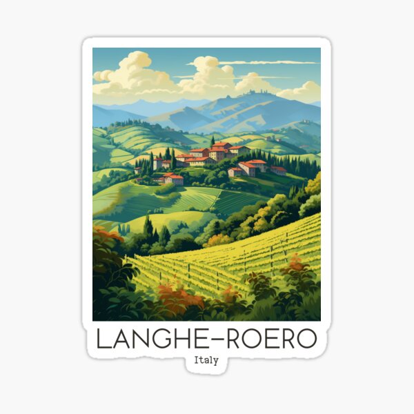 Item preview, A Vintage Travel Illustration of Langhe-Roero - Italy  designed and sold by GoodOldVintage.