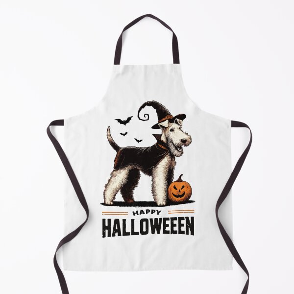 Artikelvorschau, Happy Halloween Wire Fox Terrier Vintage süßer Panda und Kürbis entworfen und verkauft von YerrouDesing.