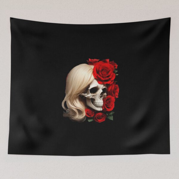 Item preview, SKULL ROSES HALLOWEEN DAY OF THE DEAD DIA DE MUERTOS MEXICAN #ogirdor designed and sold by ogirdorgraphics.