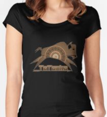Tatanka Brown Native American Buffalo Women's Fitted Scoop T-Shirt