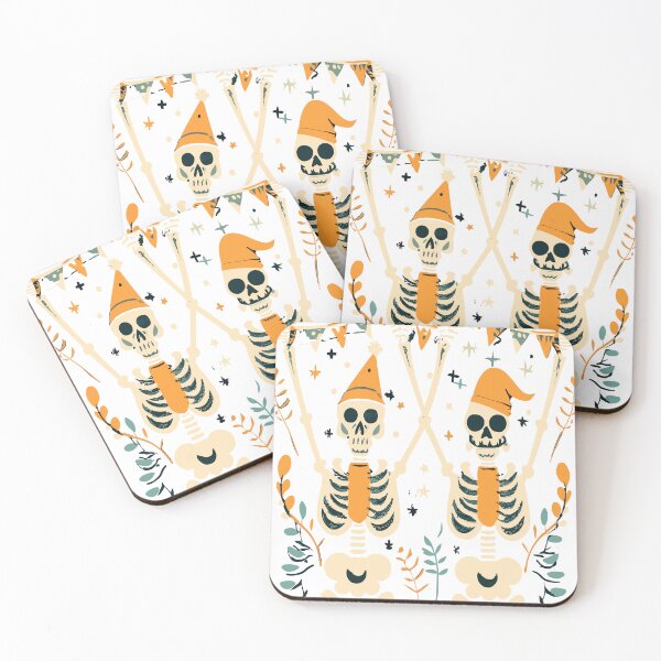 Item preview,  Skeletons with garlands designed and sold by QUOTABLE STICKERS.