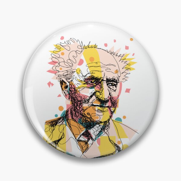 Item preview, David Ben Gurion Scribble Illustration designed and sold by GreissDesign.