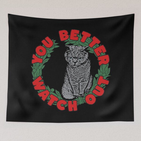 Item preview, You Better Watch Out Christmas Cat  designed and sold by DT creations.