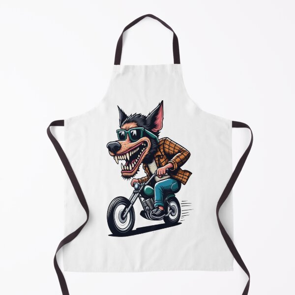 Item preview, Dog Riding Motorcycle Vintage Subversive Cartoon designed and sold by kustomart.