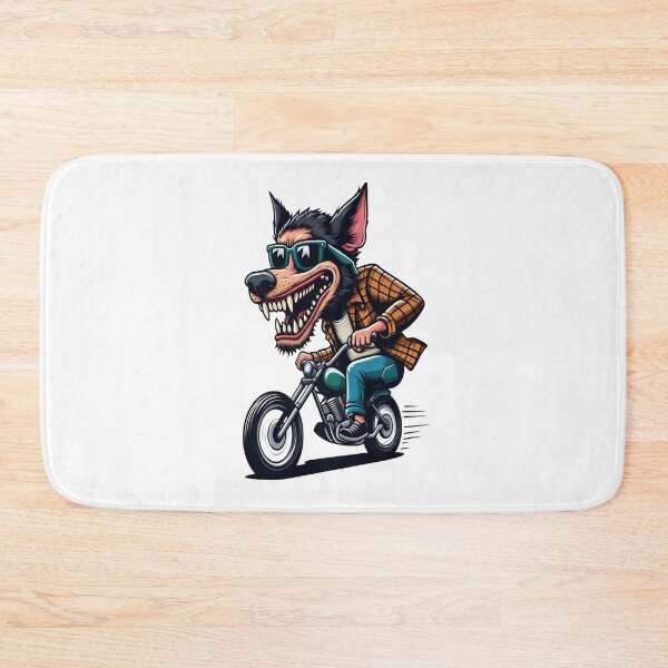 Item preview, Dog Riding Motorcycle  Vintage Subversive Cartoon designed and sold by kustomart.