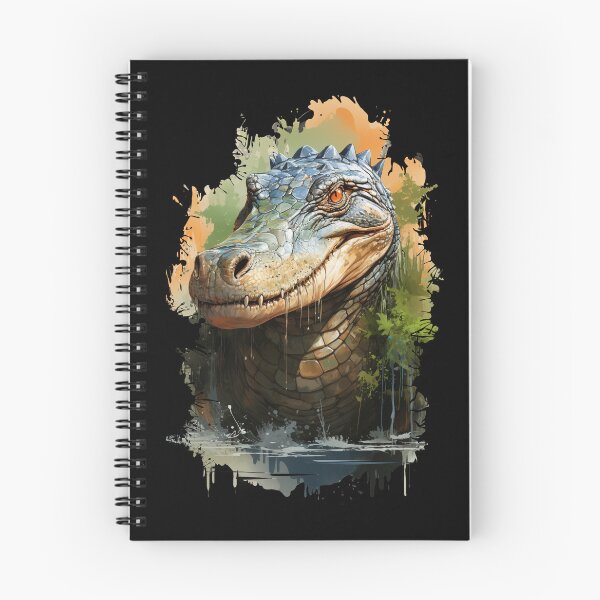 Artikelvorschau, Aligator in der Farbkunstmalerei entworfen und verkauft von PixWizard.
