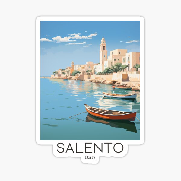 Item preview, A Vintage Travel Illustration of Salento - Italy  designed and sold by GoodOldVintage.