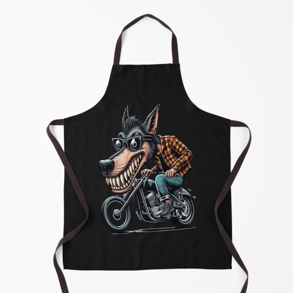 Item preview, Dog Riding Motorcycle Vintage Subversive Cartoon designed and sold by kustomart.