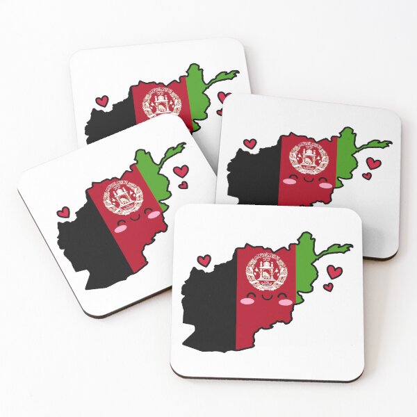 Item preview, Afghanistan Flag Map Smile with Love designed and sold by pixelsparkzone.