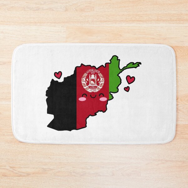 Item preview, Afghanistan Flag Map Smile with Love designed and sold by pixelsparkzone.