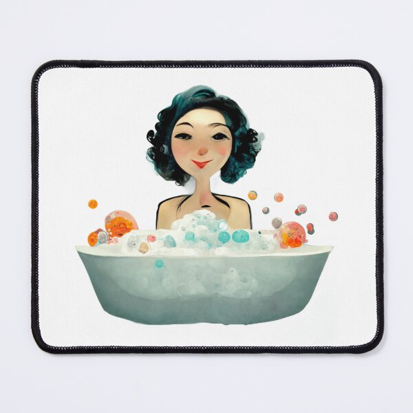 Item preview, Woman in the bathtub enjoying a bubble bath. designed and sold by liana campbell.