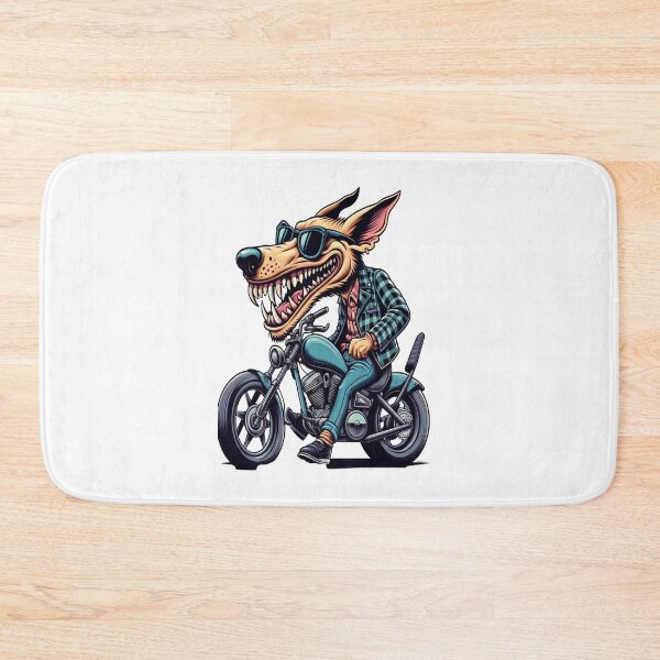 Item preview, Dog Riding Motorcycle  Vintage Subversive Cartoon designed and sold by kustomart.