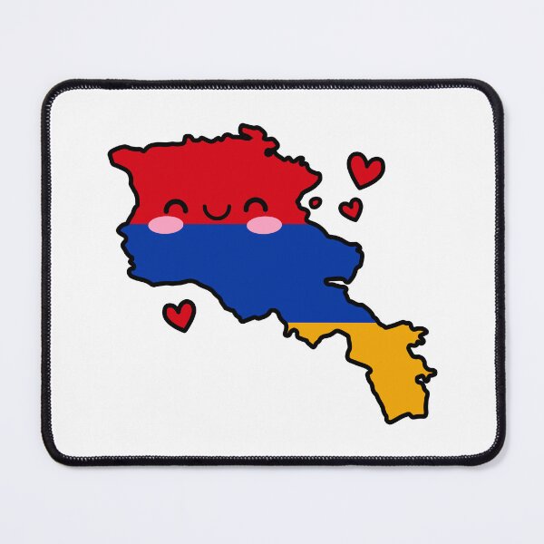 Item preview, Armenia Flag Map Smile with Love designed and sold by pixelsparkzone.