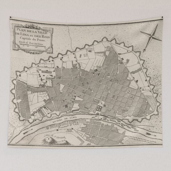 Item preview, Vintage Map of Lima Peru (1764) designed and sold by BravuraMedia.
