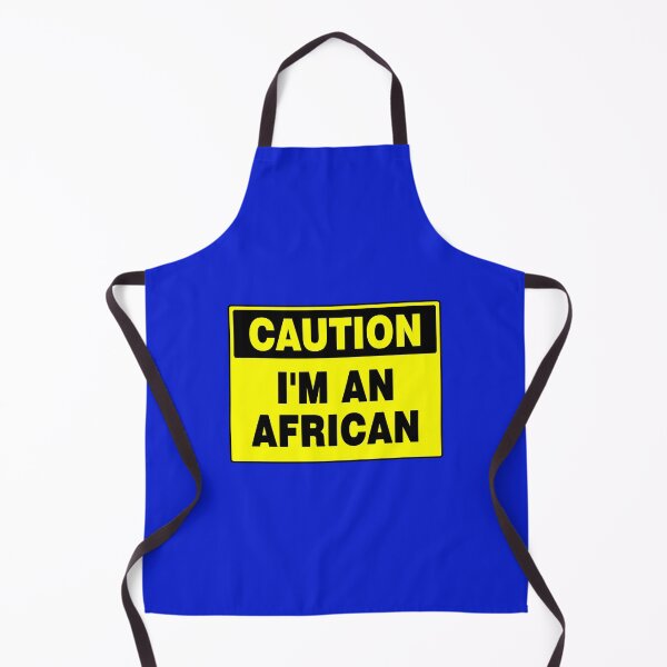 Item preview, Caution I'm An African, Black and Yellow Sign, with Bold Lettering designed and sold by AASparksDesigns.