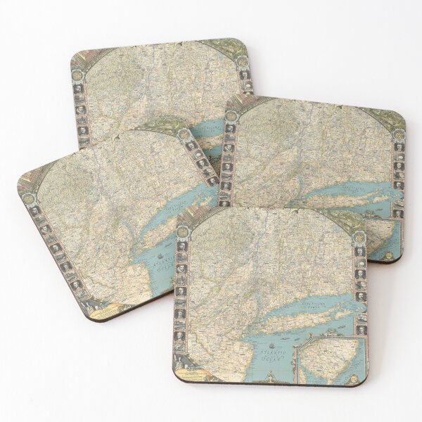 Item preview, Old map of New York (1939) designed and sold by coolshitba.