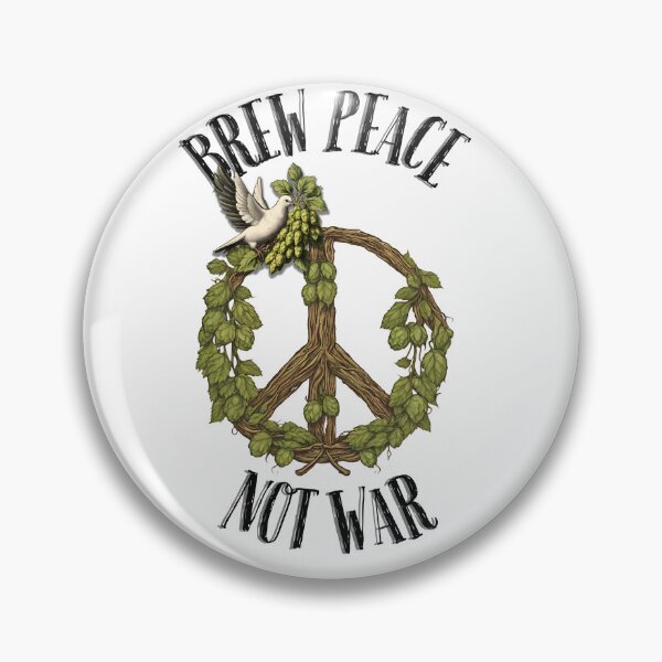 Item preview, Brew peace,not war white dove with peace sign designed and sold by WAVIstore.