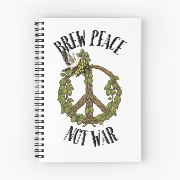 Item preview, Brew peace,not war white dove with peace sign designed and sold by WAVIstore.