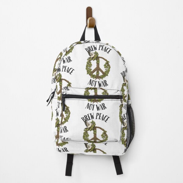 Item preview, Brew peace,not war white dove with peace sign designed and sold by WAVIstore.