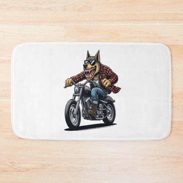 Item preview, Dog Riding Motorcycle  Vintage Subversive Cartoon designed and sold by kustomart.