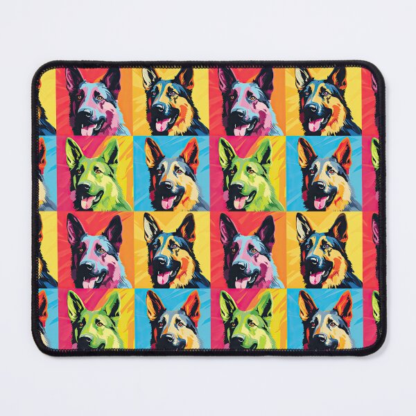 Item preview, German Shepard pop art andy warhol style designed and sold by Pixel Playground.