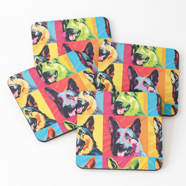Item preview, German Shepard pop art andy warhol style designed and sold by Pixel  Playground.