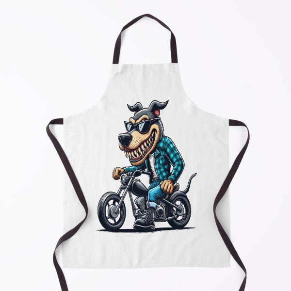 Item preview, Dog Riding Motorcycle Vintage Subversive Cartoon designed and sold by kustomart.