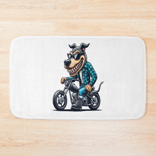 Item preview, Dog Riding Motorcycle  Vintage Subversive Cartoon designed and sold by kustomart.