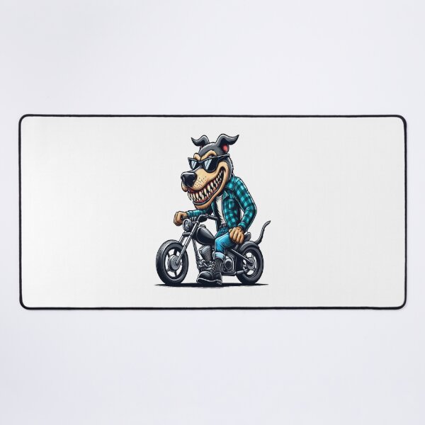 Item preview, Dog Riding Motorcycle  Vintage Subversive Cartoon designed and sold by kustomart.