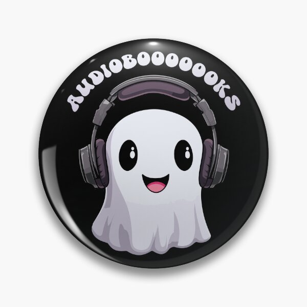 Item preview, Cute Ghost Listening to Audiobooks designed and sold by Mini Pandas.