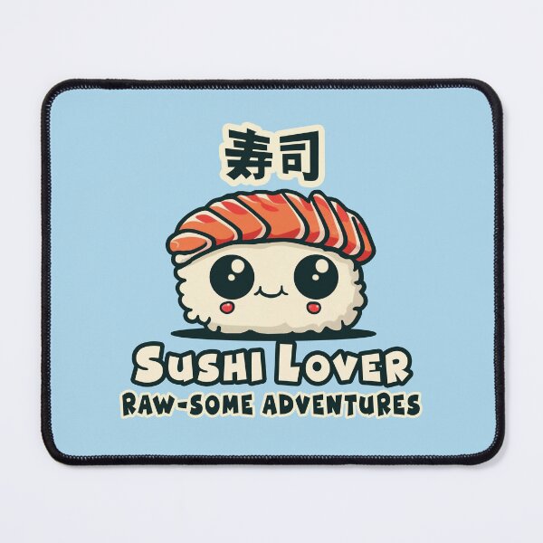 Item preview, sushi fun quote kawaii designed and sold by huggymauve.