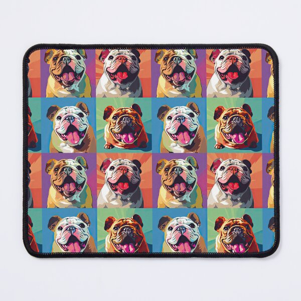 Item preview, Bull Dog pop art andy warhol style designed and sold by Pixel Playground.