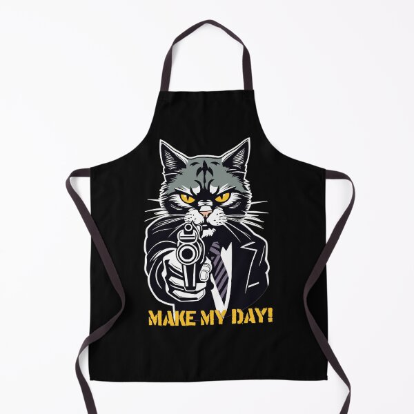 Item preview, Make my day- cat with a gun designed and sold by Bianca-Design.