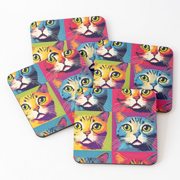 Item preview, cats pop art andy warhol style designed and sold by Pixel  Playground.