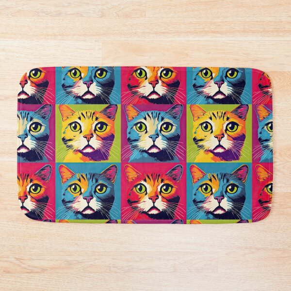 Artikelvorschau, cats pop art andy warhol style entworfen und verkauft von Pixel  Playground.