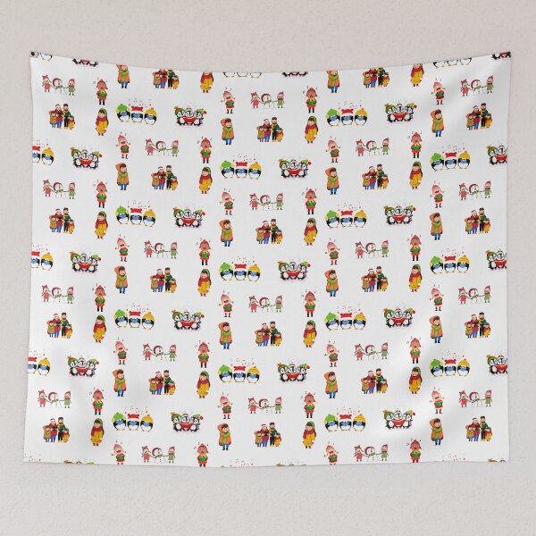 Item preview, Artwork influenced by the custom of performing holiday carols designed and sold by huape.