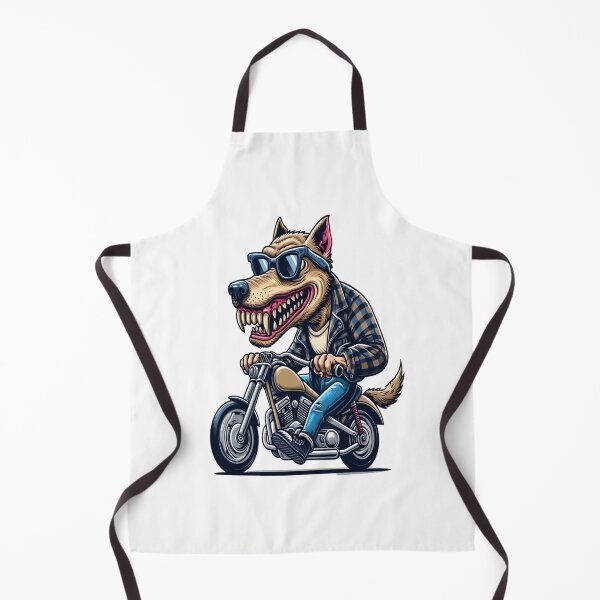 Item preview, Dog Riding Motorcycle Vintage Subversive Cartoon designed and sold by kustomart.
