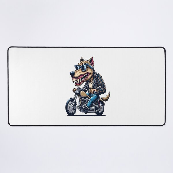 Item preview, Dog Riding Motorcycle  Vintage Subversive Cartoon designed and sold by kustomart.