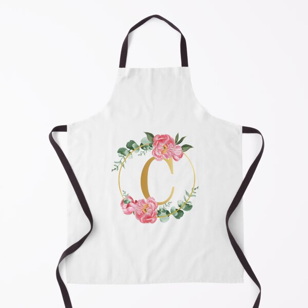 Item preview, Letter C Monogram Floral Golden Flowers Frame | Wedding Stationery designed and sold by ArtCornerStudio.