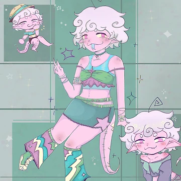 Artwork thumbnail, Alien Girl by RaeHen