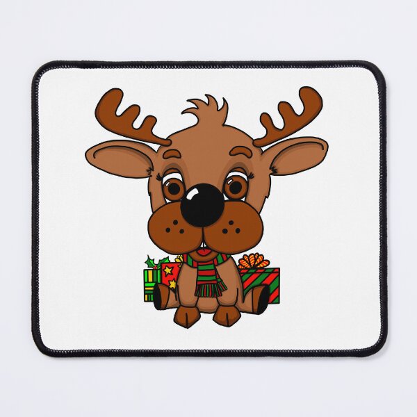 Item preview, "Rein The Christmas Reindeer" | Clear/White Background designed and sold by LiseHoltArt.